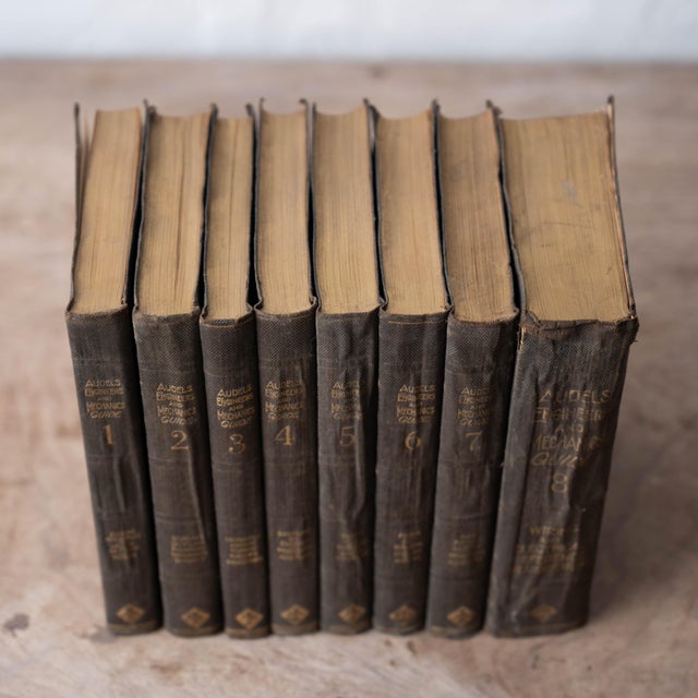 1920s Audels Engineers & Mechanics Guide, Complete 8 Volume Set For Sale - Image 5 of 9