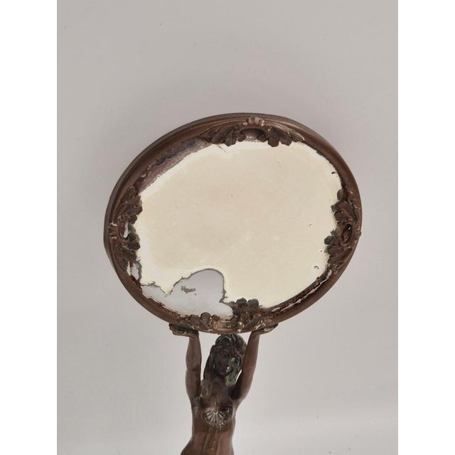 Art Nouveau / Jugend Vanity Mirror in Bronze, Europe, Early 1900s For Sale - Image 3 of 14