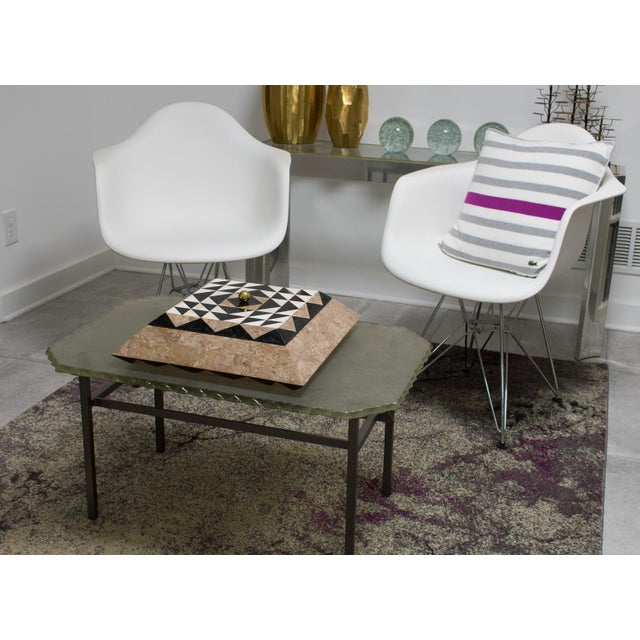 Maitland-Smith Oversized Tessellated Marble Stone Box, circa 1980 For Sale In Atlanta - Image 6 of 16