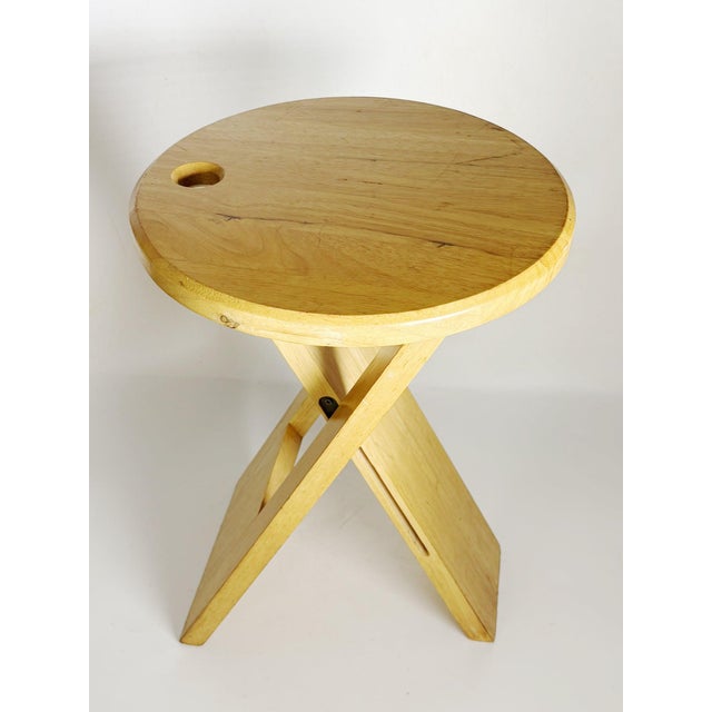 Wooden Stool from Roger Tallon, France, 1970 For Sale - Image 3 of 18