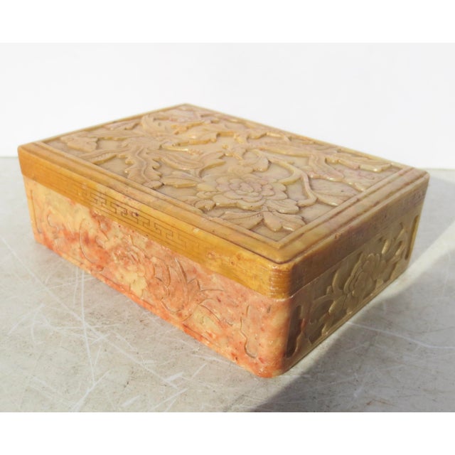 Antique Chinese Soapstone Carved Box Circa 1920s' Chairish