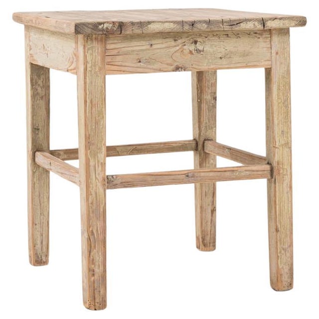 Early 20th Century Central European Wood Patinated Stool For Sale - Image 15 of 18