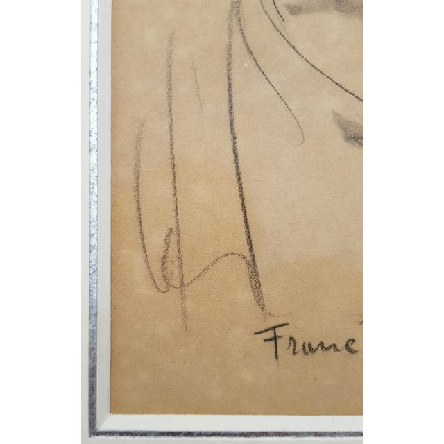 Francis Picabia Picabia Francis - Woman Portrait - Pencil Drawing - 1940 - c.o.A For Sale - Image 4 of 12