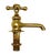 American 1930s American Brass Sink Cross Handle Tap Fixture. For Sale - Image 3 of 6