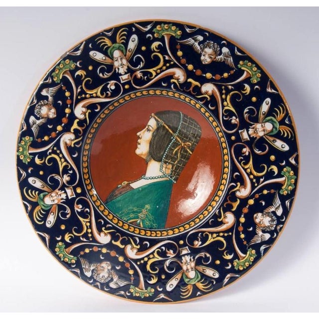 1920s Art Deco Plate from Fratelli Minardi Faenza, 1920s For Sale - Image 5 of 6