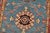 Kazak Runner 2’8” X 9’8” Blue Wool Tribal Hand-Knotted Oriental Rug For Sale - Image 4 of 14