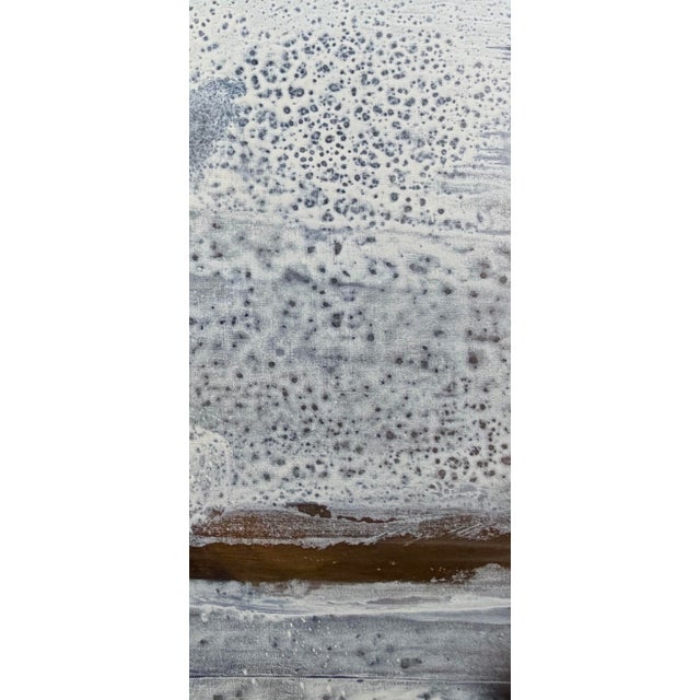 Off-white Original Abstract Painting Titled King Tide For Sale - Image 8 of 8
