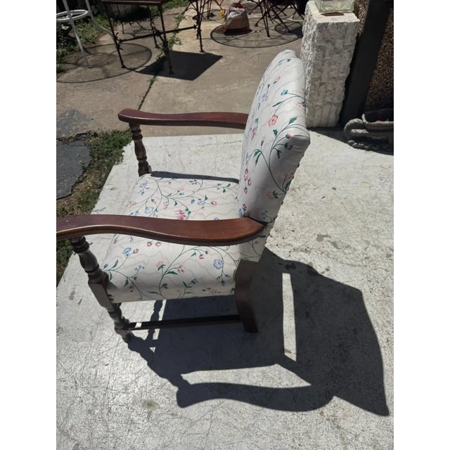 Mid-Century Modern Vintage Spanish Revival Side Chair For Sale - Image 3 of 5