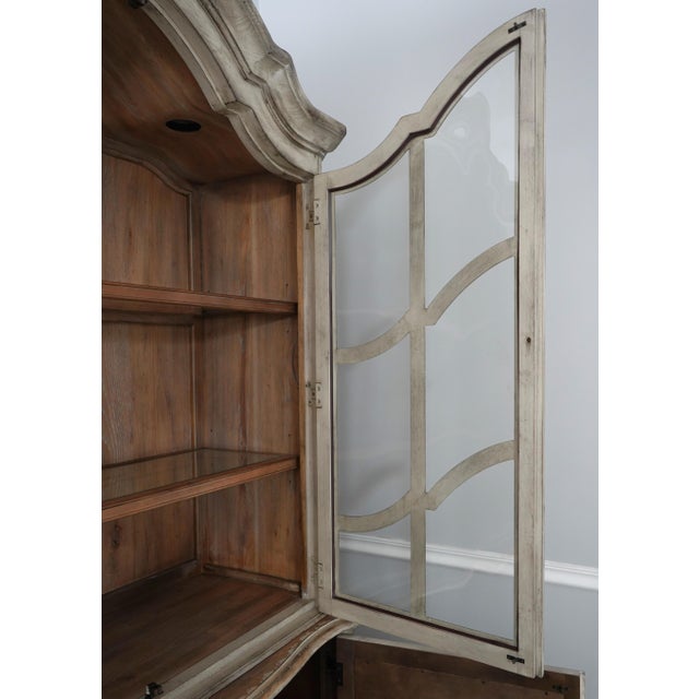 Wood Hooker Gustavian Bubble Glass China Cabinet For Sale - Image 7 of 18