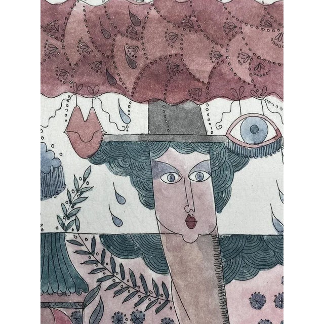 Hannelore Heise, Tränenregen from Die Schöne Müllerin Cycle, 1986, Color Lithograph For Sale - Image 4 of 12