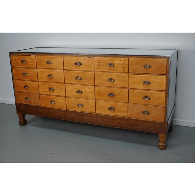 Vintage British Maple & Oak Haberdashery Cabinet, 1930s For Sale - Image 14 of 18