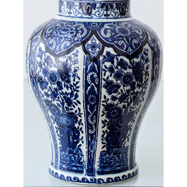 Delft Blue Ceramic Table Lamps from Boch Frères, 1960s, Set of 2 For Sale - Image 11 of 15