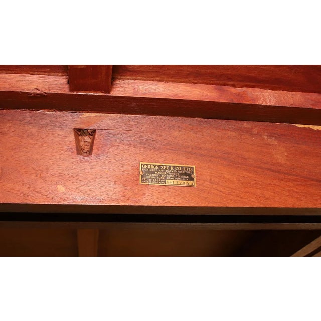Mid 20th Century George Zee & Co. Anglo-Chinese Teak Extendable Dining Table For Sale In Philadelphia - Image 6 of 8