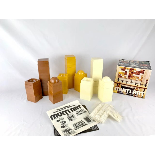 Plastic Multi Art Modular Wall Decoration Set from Quality System, Denmark, 1970s For Sale - Image 7 of 11