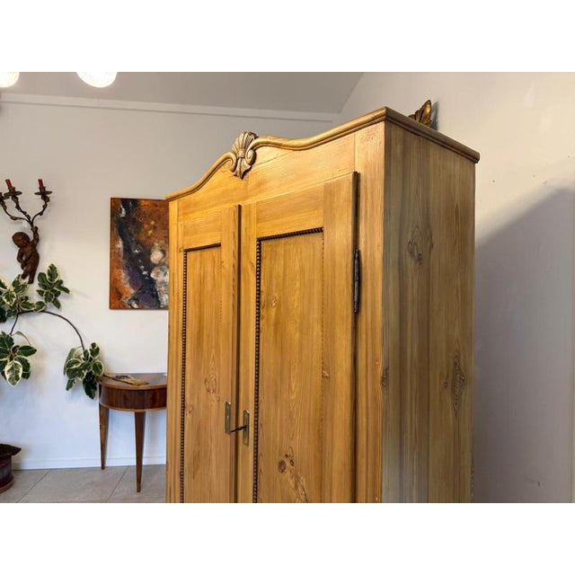 Wood Biedermeier Farmhouse Cabinet or Wardrobe For Sale - Image 7 of 13