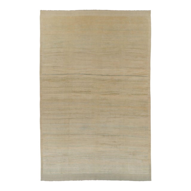 Rug & Kilim’s Contemporary Oversized Rug in Cream and Soft Beige For Sale