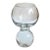 1980s Post-Modern Studio Nova Art Glass Vase: Double Bubble Design For Sale