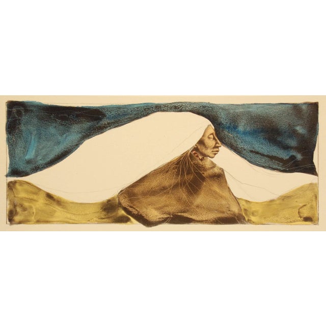 1990s "Night Current" Frank Howell Original Hand-Signed and Colored Lithograph For Sale In Denver - Image 6 of 7