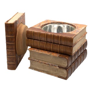 Late 19th Century English Victorian Book Stack Concealed Wine Cooler For Sale