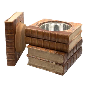 Late 19th Century English Victorian Book Stack Concealed Wine Cooler