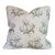 Colefax & Fowler Bowood Pillow in White & Leaf - 22" Single For Sale