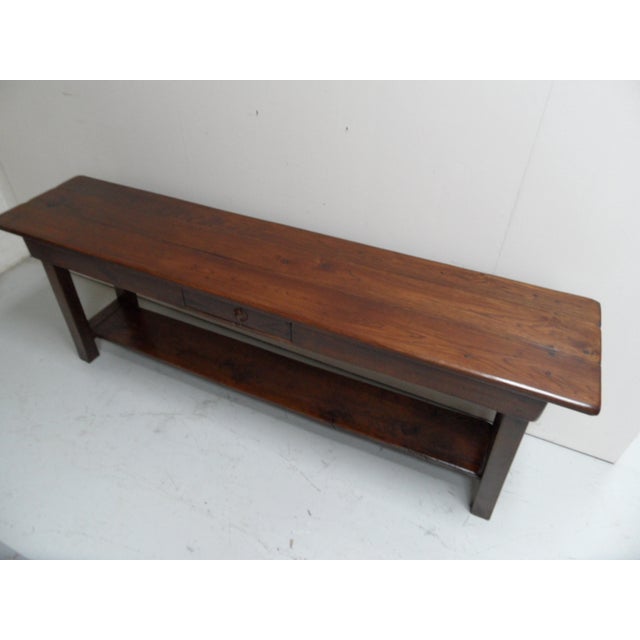 Vintage Oak Side Table, 1920s For Sale - Image 11 of 13