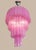 Murano Huge Murano Glass Tiered Chandelier With 78 Pink Fuchsia Silk Glasses, Italy, Style Late 20th Century For Sale - Image 4 of 5