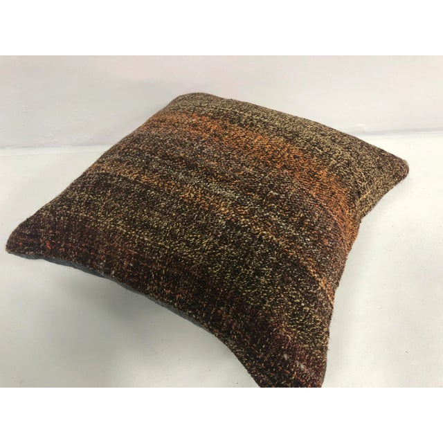 Boho Chic Turkish Bohemian Turkish Kilim Cushion Cover For Sale - Image 3 of 6