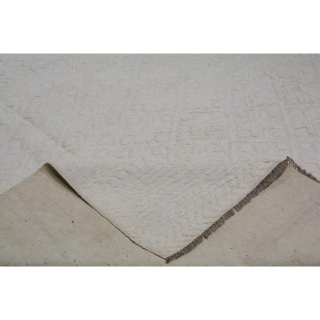 1970s Moroccan Hand Knotted Beni Ourain Rug With Organic Wool and Soft Texture,9'X12'4" For Sale - Image 4 of 6