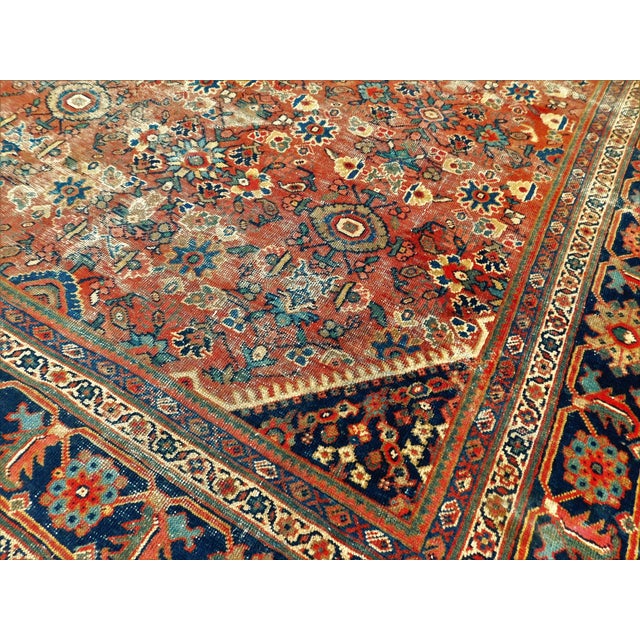 Rare Antique Persian Mahal Rug. 7'7"x 10'2" For Sale In Los Angeles - Image 6 of 16