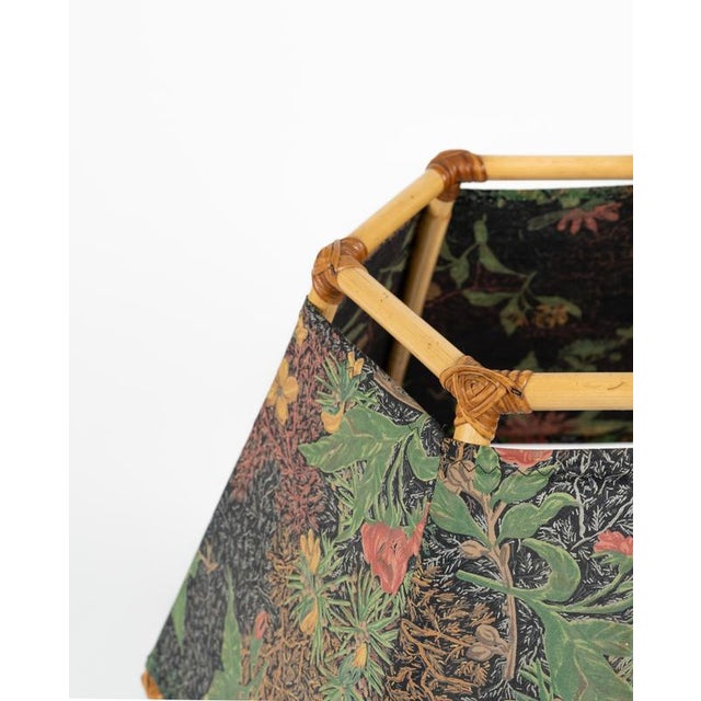 Midcentury Modern Table Lamp in Rattan and Bamboo, 1970s For Sale - Image 13 of 15