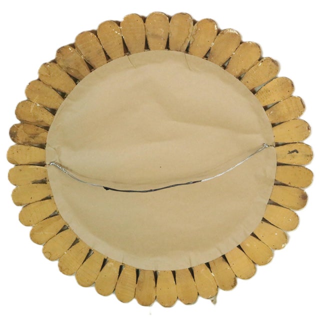 Mid 20th Century Spanish Prince of Wales Feather Mirror For Sale - Image 6 of 6