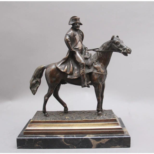19th-Century Bronze Sculpture of Napoleon on Horseback For Sale - Image 11 of 11
