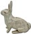 Metal Very Large & Heavy Antique American Rustically Aged Cast Iron Rabbit Garden Ornament or Doorstop - Circa 1920s For Sale - Image 7 of 18
