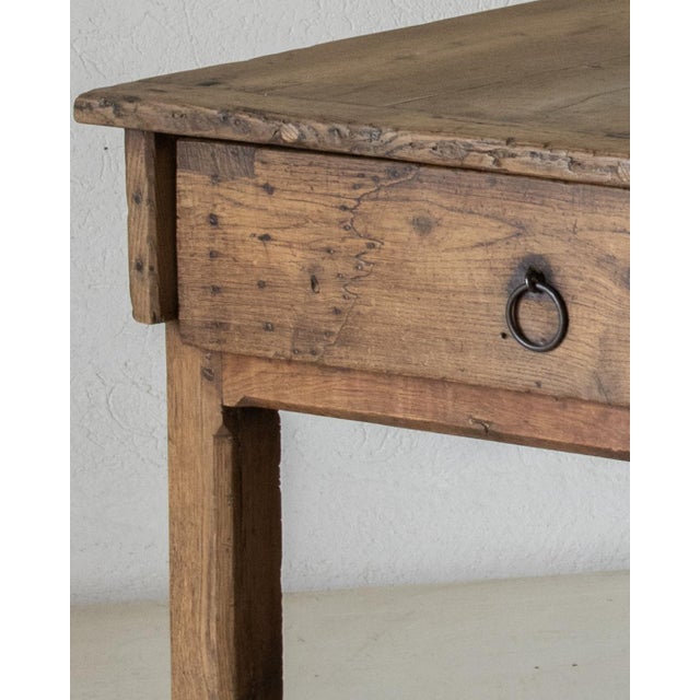 Rustic French Oak Table, 19th Century For Sale - Image 3 of 8