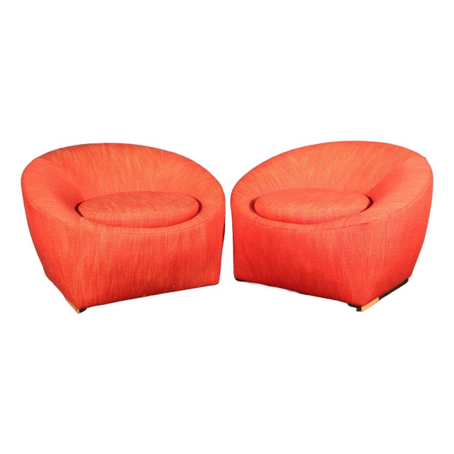 Mid 20th Century Pair Mid-Century Tub Chairs - 2 Pieces For Sale