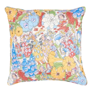 Schumacher x Clements Ribeiro Faire Garden 22" Pillow in Yellow & Ivory