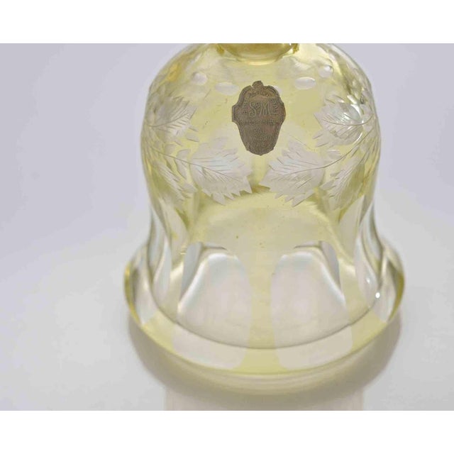 Vintage Italian Glass Jug with Decorative Design, 1970s For Sale - Image 4 of 5