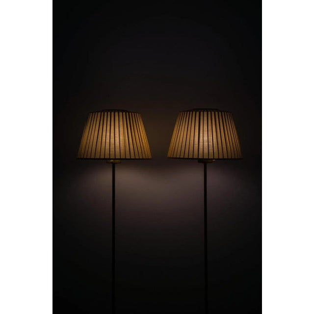 Metal Model G-50 Floor Lamps attributed to Hans-Agne Jakobsson Ab, 1950s, Set of 2 For Sale - Image 7 of 12