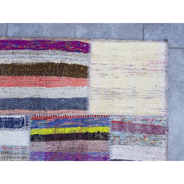 Turkish Long Vintage Turkish Stair Wool Runner For Sale - Image 3 of 9