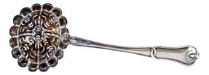 Silver Sprinkling Spoon with Raised Handle and Scoop with Cutouts