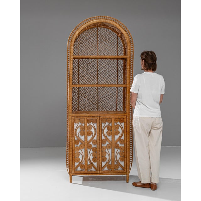 20th Century French Wicker Cabinet For Sale - Image 10 of 12