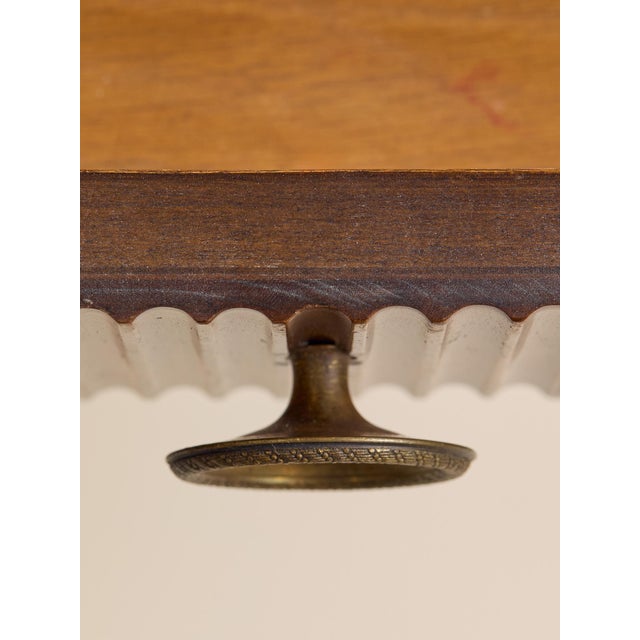 The Vintage Baker Walnut Burl Book Matched Nightstand Set, A Pair For Sale - Image 10 of 15