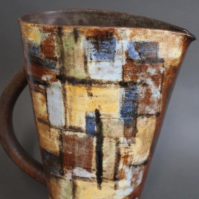 Vintage French Ceramic Jug by Alexandre Kostanda, 1960s For Sale - Image 11 of 18