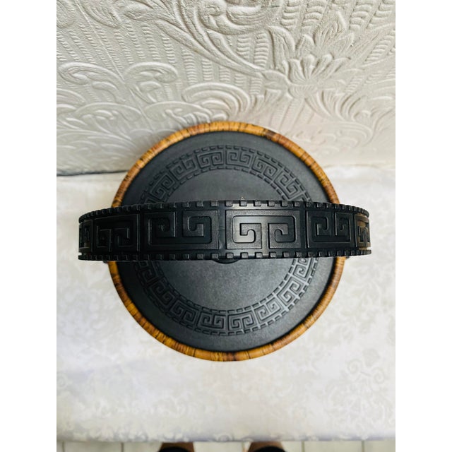 Mid Century Modern Greek Key Ice Bucket For Sale - Image 4 of 8