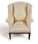 18th Century George III Wing Back Chair, Late 18th Century, Yellow Damask, England For Sale - Image 5 of 7