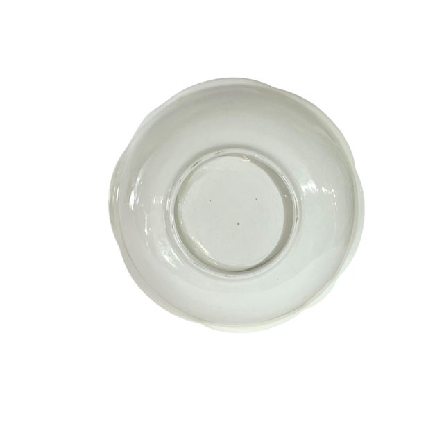 Orange Vintage French Trompe L’Oeil Ceramic White Bowl of Oranges For Sale - Image 8 of 11