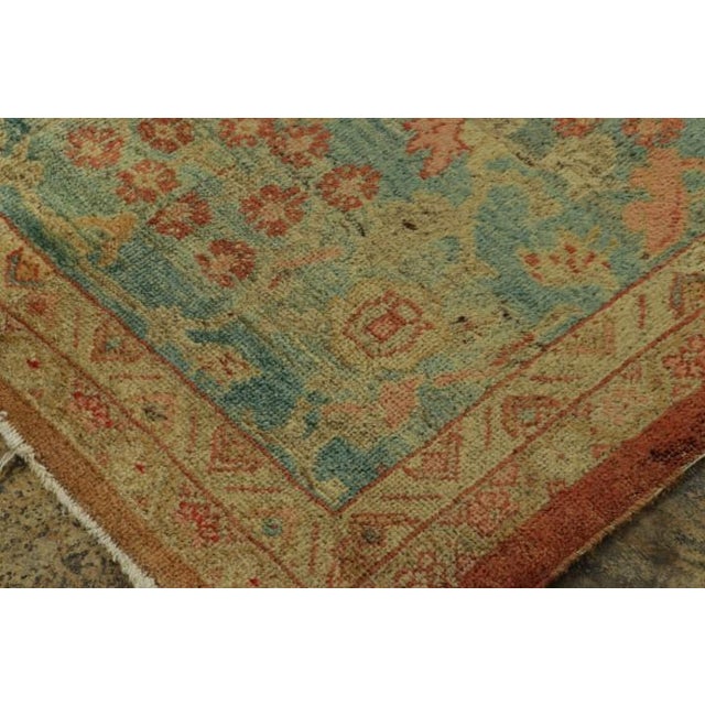 Traditional Antique Persian Sultanabad Fragment Runner With Floral Medallions For Sale - Image 3 of 7