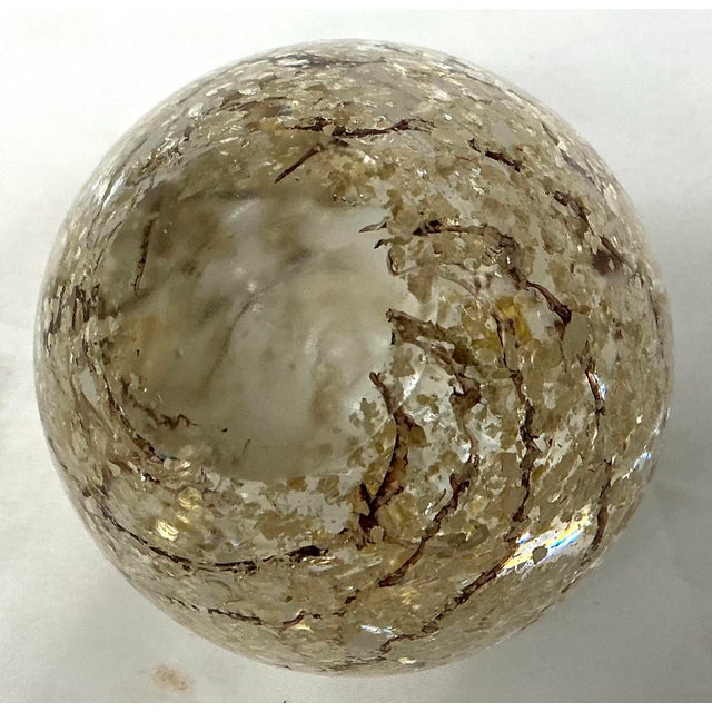 Glass Murano Glass Apple Paperweight For Sale - Image 7 of 7