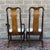 Vintage Universal Furniture Asian Ming Style Armchair & Side Chair in Dark Brown & Burl Wood For Sale - Image 9 of 15